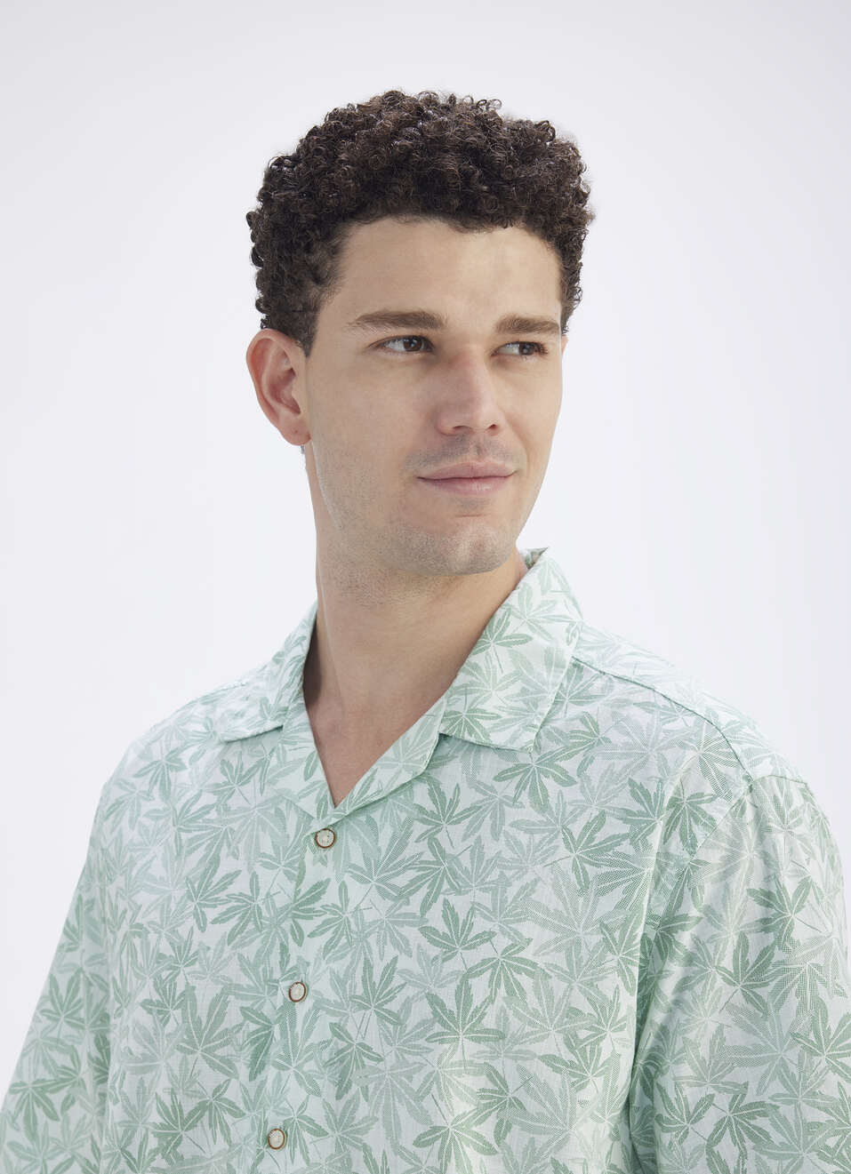 Classic Blue Resort Style Shirt for Men with Half Sleeves