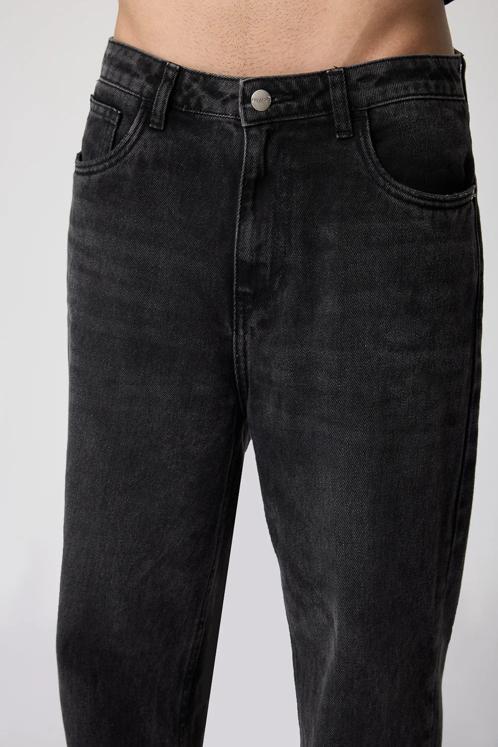 Classic Cinder Baggy Jeans for Men Relaxed Fit Straight Cut Denim Pants