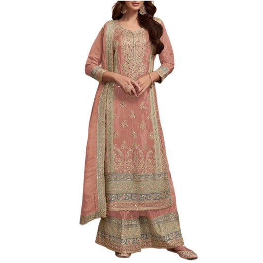 Stylish Silk Stitched Shalwar Kameez Suit for Women Indian Pakistani Dress Wholesale Partywear Collection