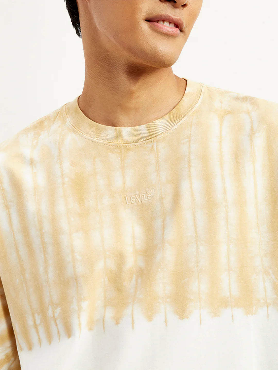Men’s Casual Tie-Dye Print Loose Fit Half Sleeve T-Shirt