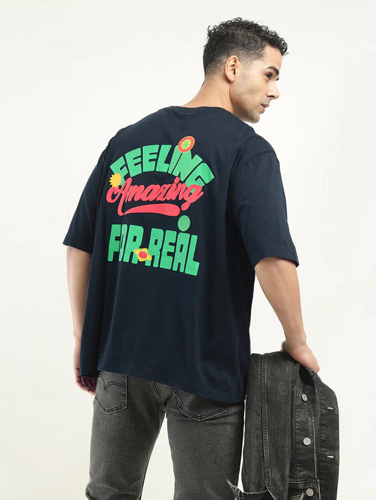 Mens Loose Fit Graphic Print T Shirt Perfect for Weekend and Casual Outfits