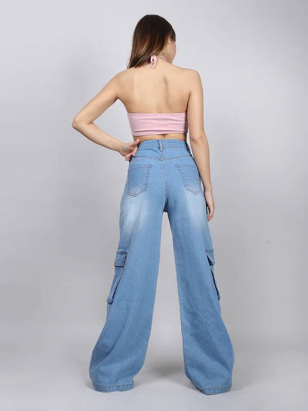 Women Casual Straight Fit Jeans Featuring Multiple Pockets for Daily Outfits