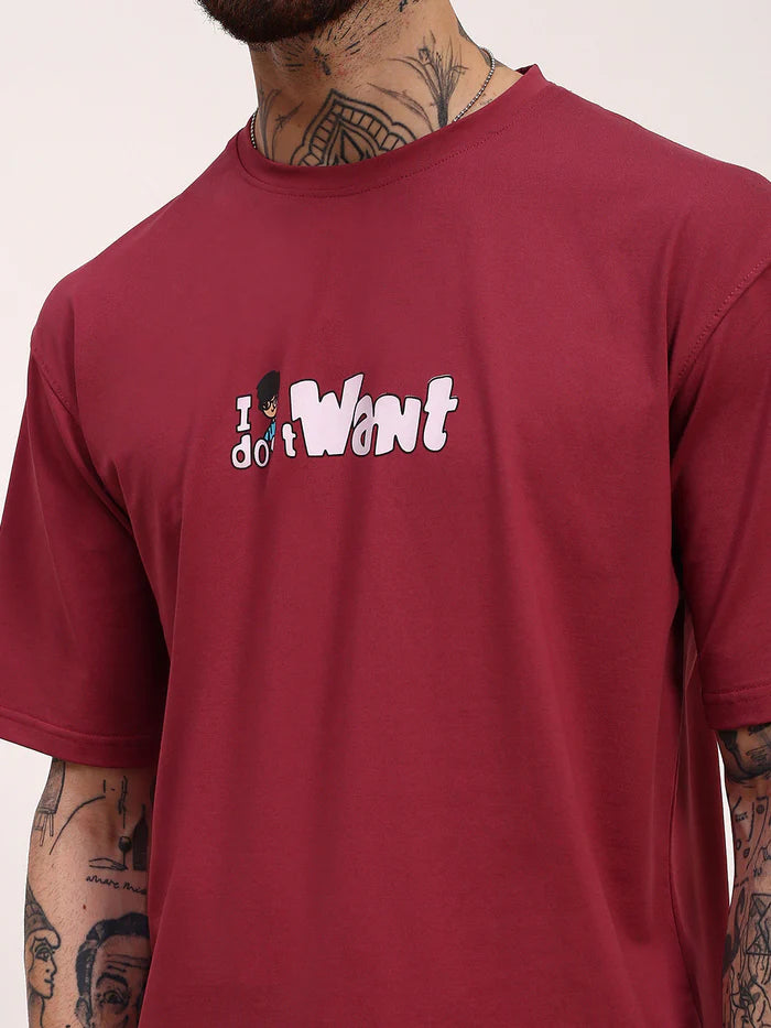 Mens Pink Graphic Printed Casual T Shirt with Relaxed Fit and Streetwear Style
