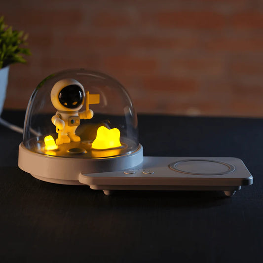 Portable Wireless Charger with Ambient LED Light