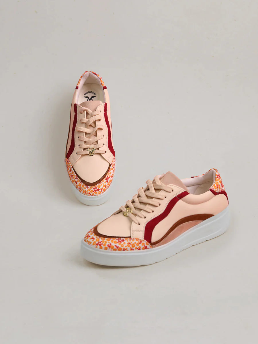 Women’s Ashley Maroon Sneakers Trendy Low-Top Sneakers for Everyday Wear