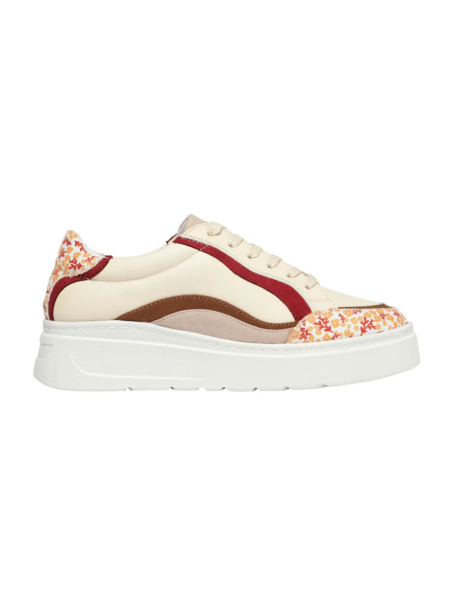 Women’s Ashley Maroon Sneakers Trendy Low-Top Sneakers for Everyday Wear