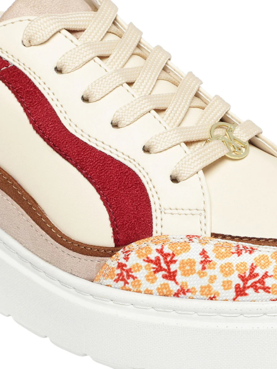 Women’s Ashley Maroon Sneakers Trendy Low-Top Sneakers for Everyday Wear
