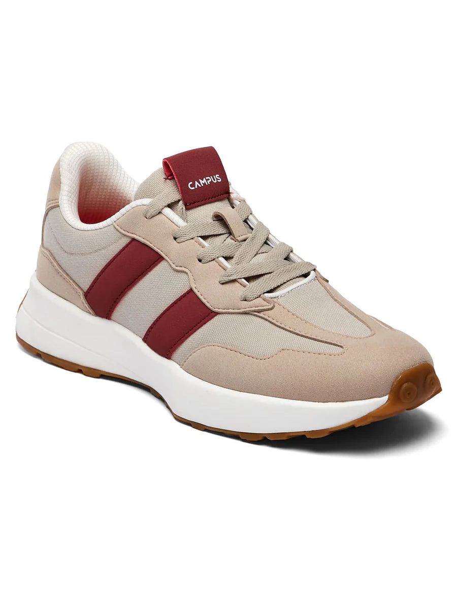Lightweight Beige Sneakers for Men with Comfortable Sole