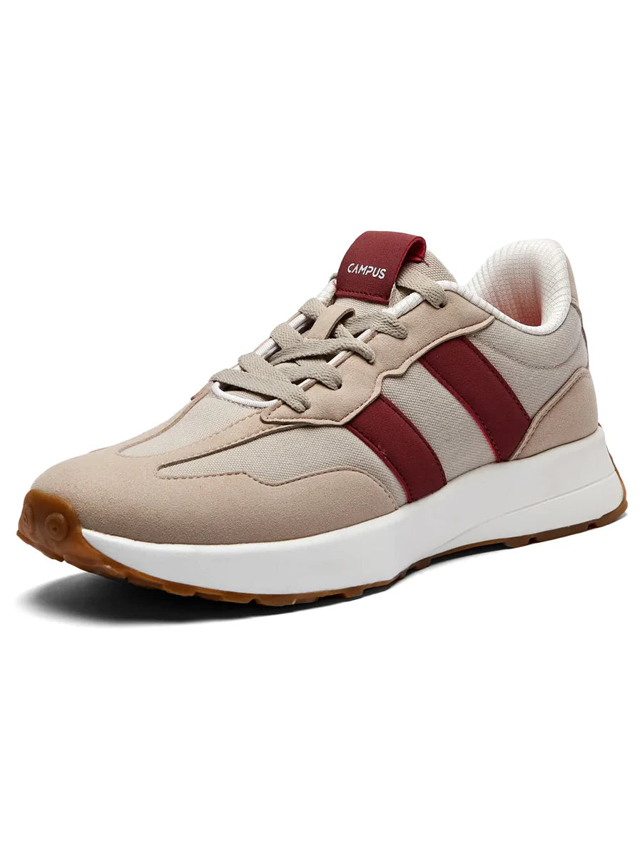 Lightweight Beige Sneakers for Men with Comfortable Sole