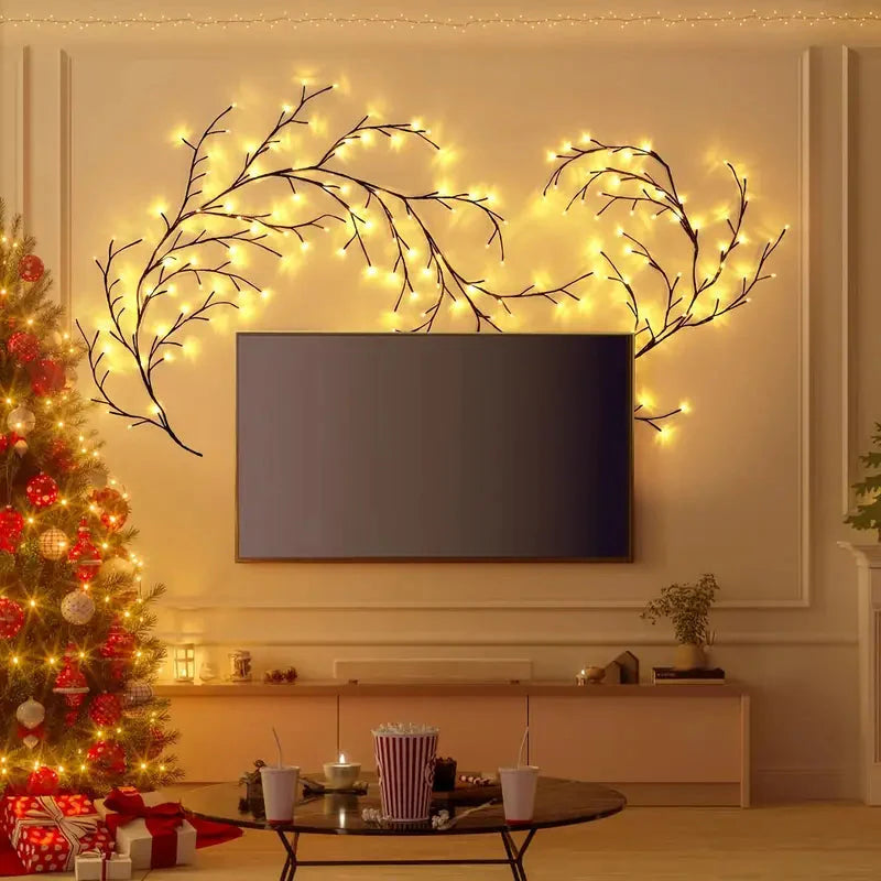 Magical LED Vine Tree Light with Willow Design, Fairy Lights, and Remote