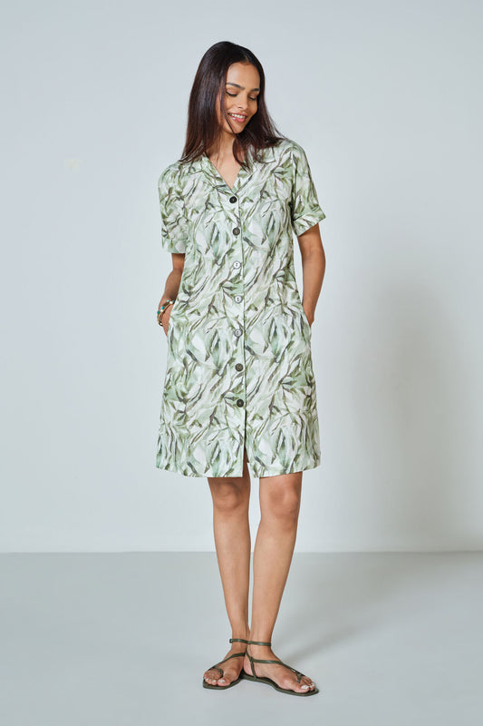 Women’s The Meadow Dress – Stylish Midi Dress with Flowy Hem for Everyday Wear