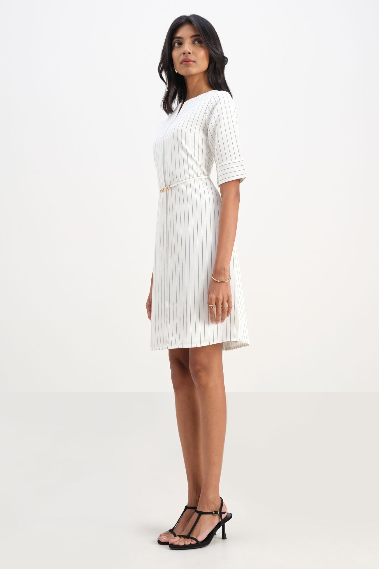 Women’s Monochrome Motion Dress with Comfortable and Chic Fit