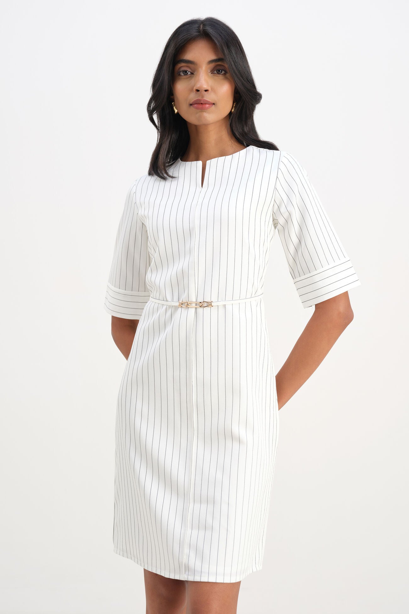 Women’s Monochrome Motion Dress with Comfortable and Chic Fit