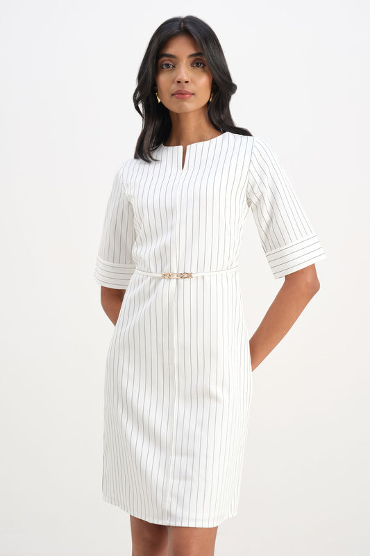 Women’s Monochrome Motion Dress with Comfortable and Chic Fit