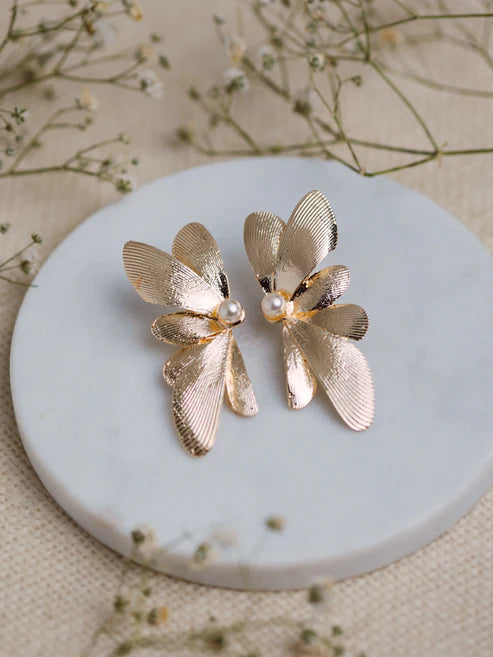 Giant Butterfly-Inspired Earrings with Luxe Statement Design