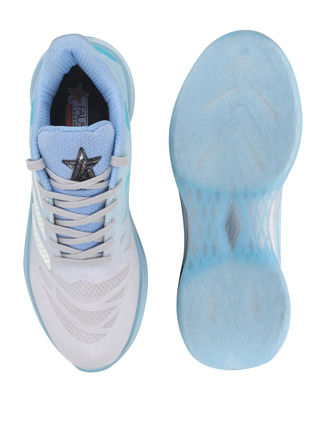 Trendy Men’s Sky Blue Breathable Sport Shoes Durable Comfortable Casual Footwear for Travel and Lifestyle