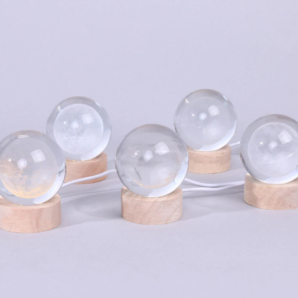Crystal Ball LED Lamp for Desk, Bedroom, and Living Room