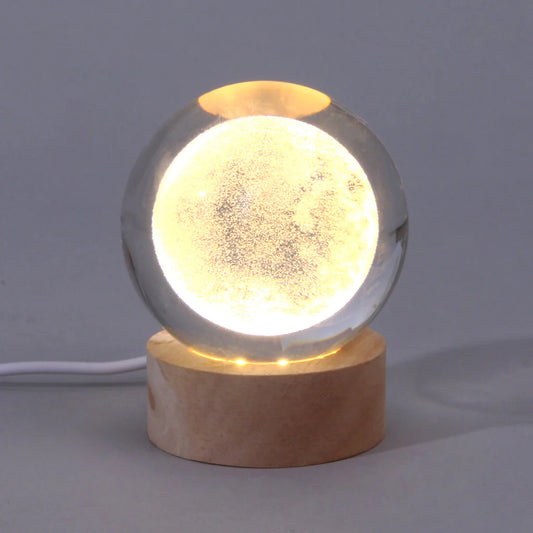 Crystal Ball LED Lamp for Desk, Bedroom, and Living Room