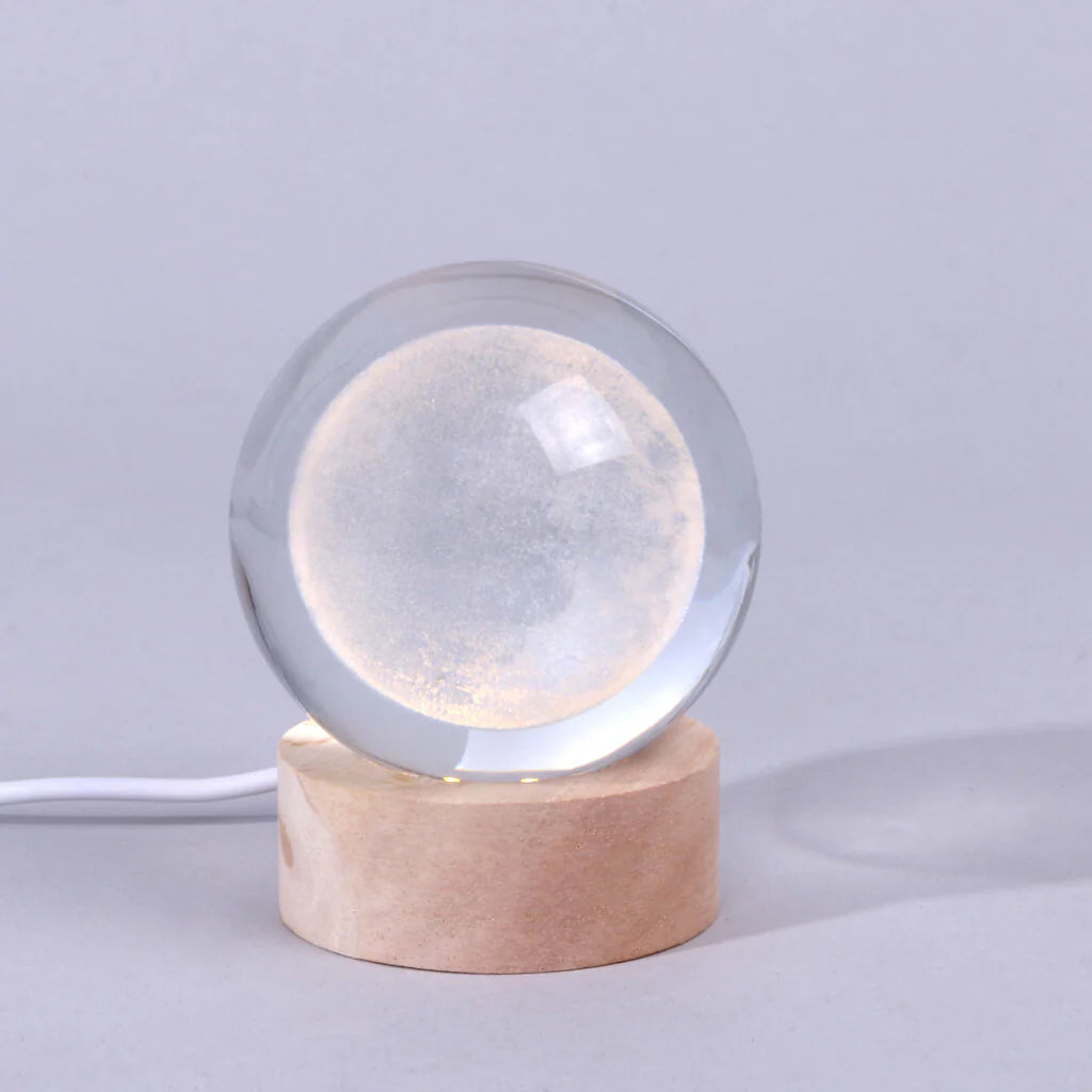 Crystal Ball LED Lamp for Desk, Bedroom, and Living Room