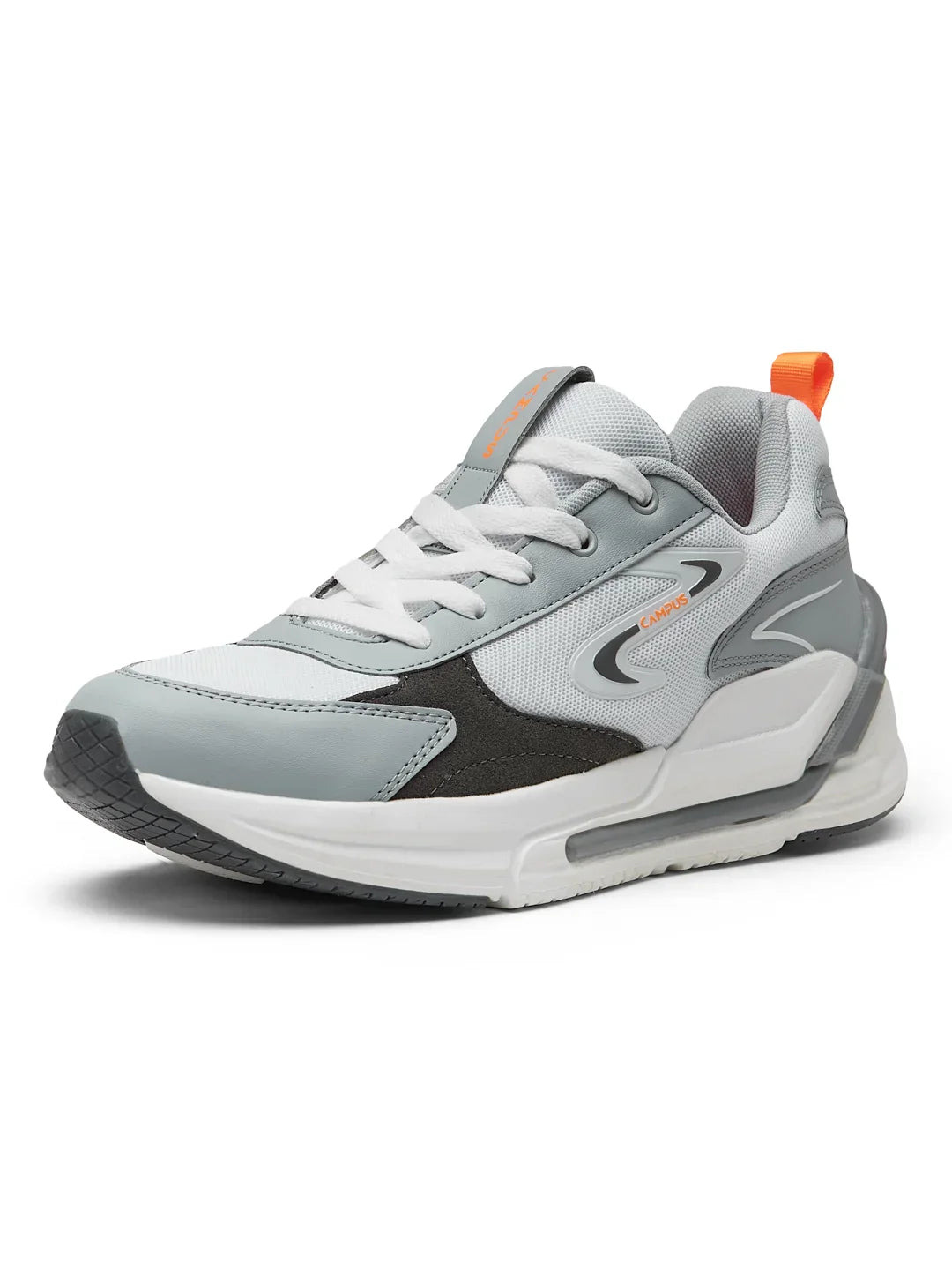 White Casual Sneakers for Men Durable Walking Running and Gym Fashion Shoes