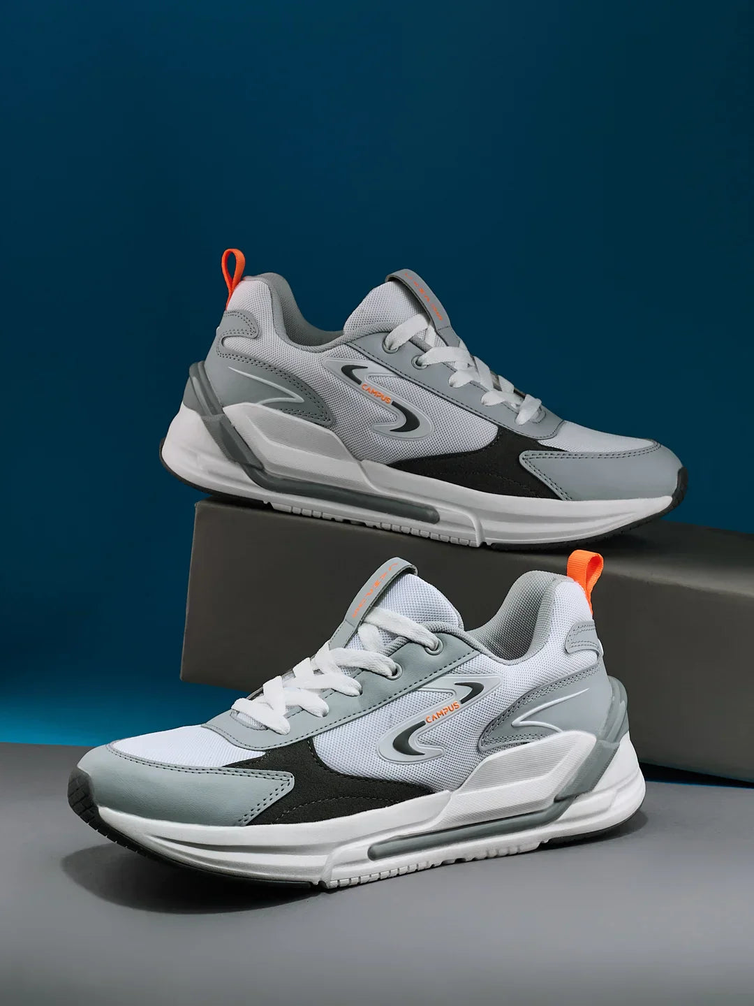 White Casual Sneakers for Men Durable Walking Running and Gym Fashion Shoes