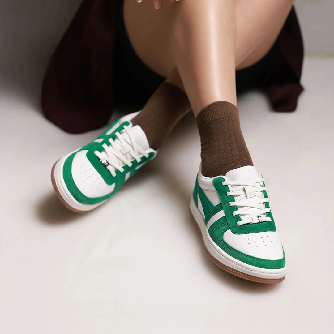 Green Sneakers for Women Stylish Casual Sneakers with Comfortable Cushioning