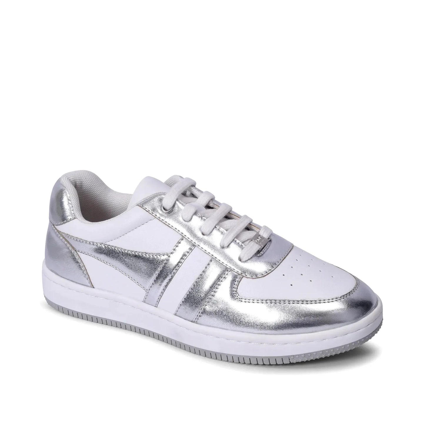 Duo Silver Sneakers Durable Sneakers for Women with Cushioned Sole for All-Day Comfort