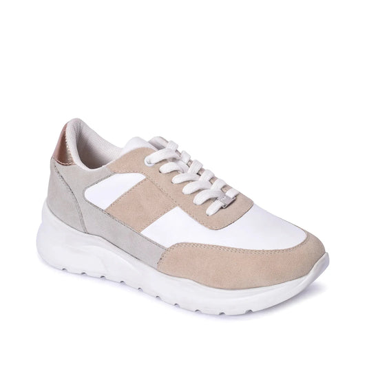 Women’s Nexus Rosecloud Beige Sneakers Trendy Low-Top Sneakers for Everyday Wear