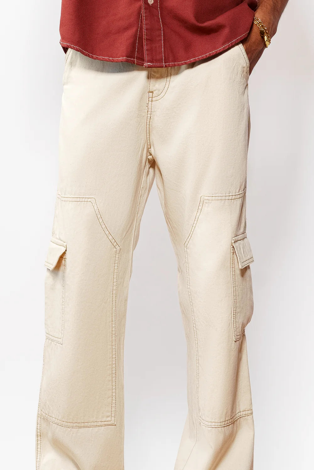 Men’s Solid Jogger Fit Denim Jeans with Comfortable Elastic Waist