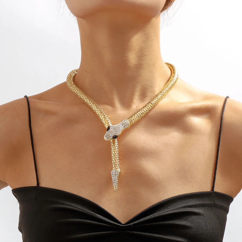 Serpenti-Inspired Fortune Necklace with Bold Snake Design