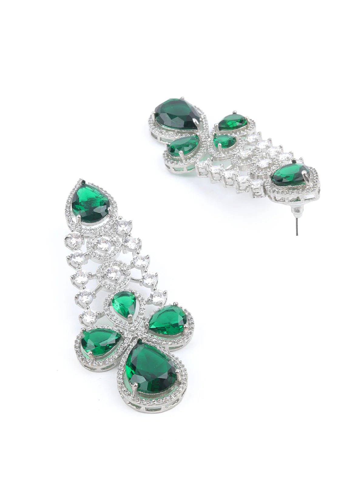 Stylish Dark Green Alloy Embellished Jewellery Set for Women Ideal for Evening Parties and Special Occasions