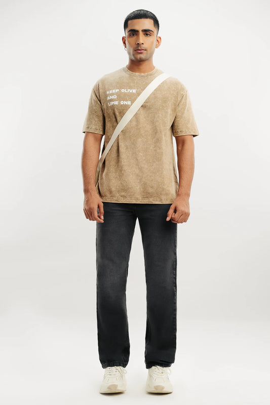 Charcoal Men’s Straight Jeans Classic Everyday Denim Pants for Modern Casual Wear