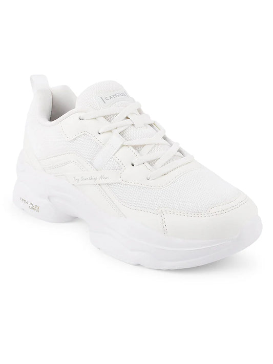 White Women’s Sneakers Classic Low-Top Casual Shoes with Comfortable Fit