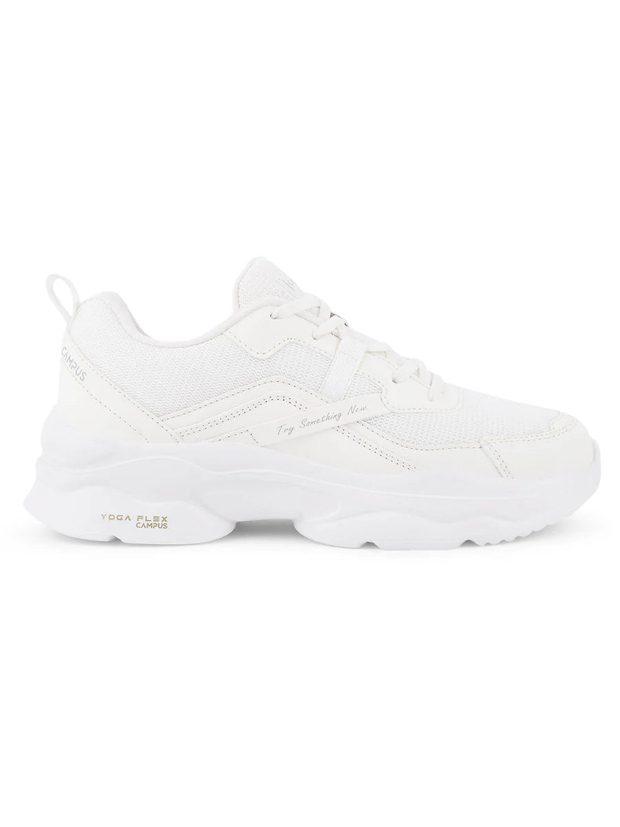 White Women’s Sneakers Classic Low-Top Casual Shoes with Comfortable Fit
