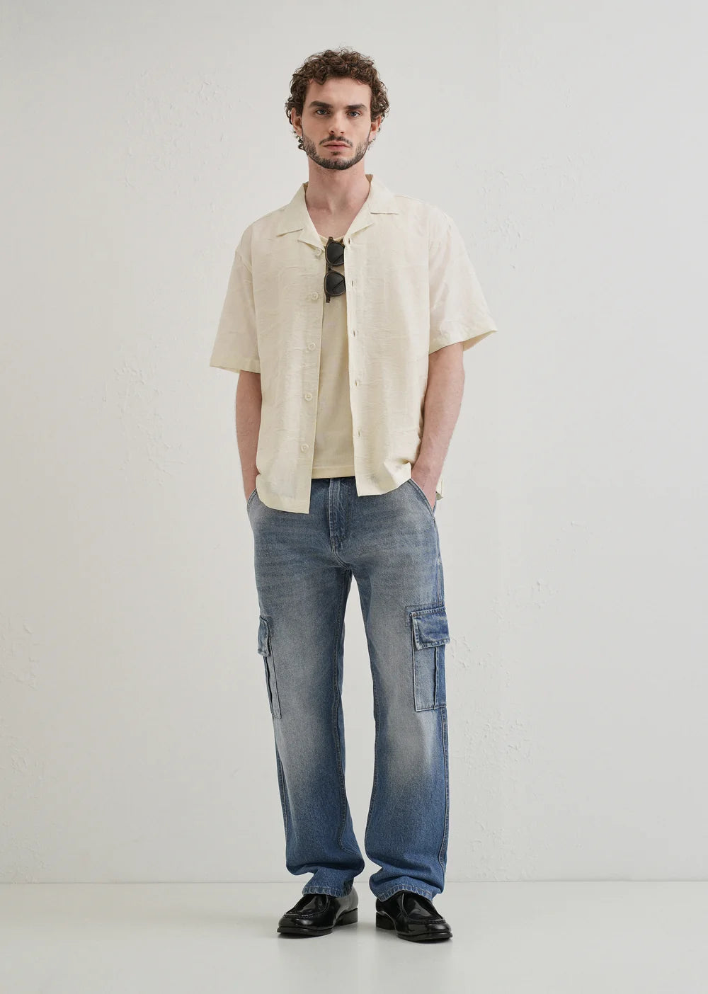 Modern Slate Blue Baggy Fit Denim Jeans for Everyday Wear