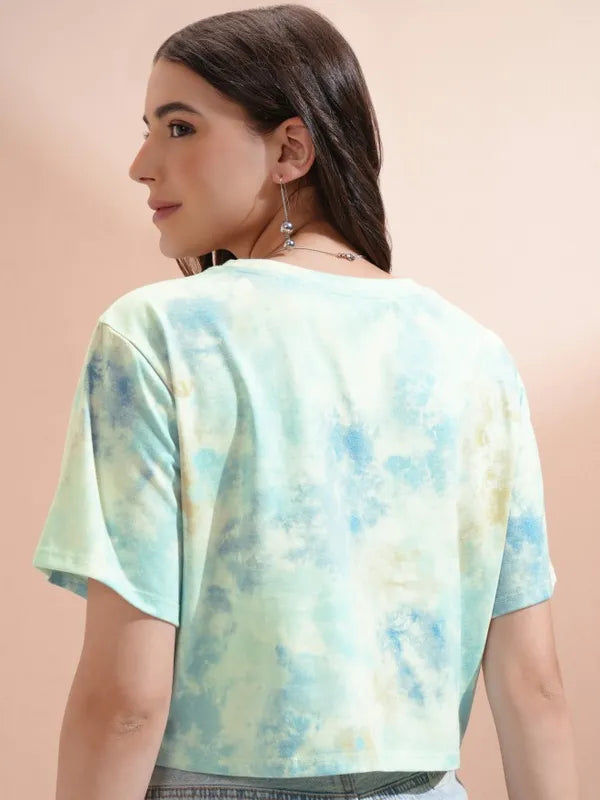 Modern Green Printed Regular Top for Daily Outfits