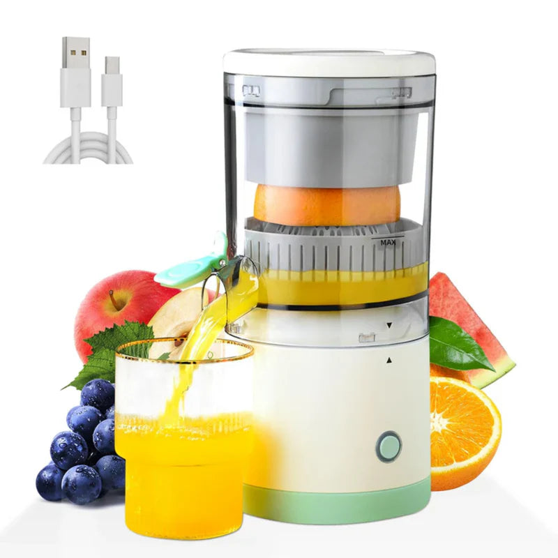 Portable Electric Citrus Juicer with USB Recharge, 45W Motor, and Easy Travel Design