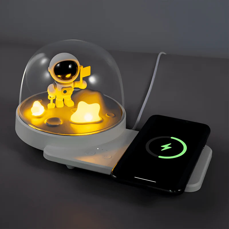 Portable Wireless Charger with Ambient LED Light