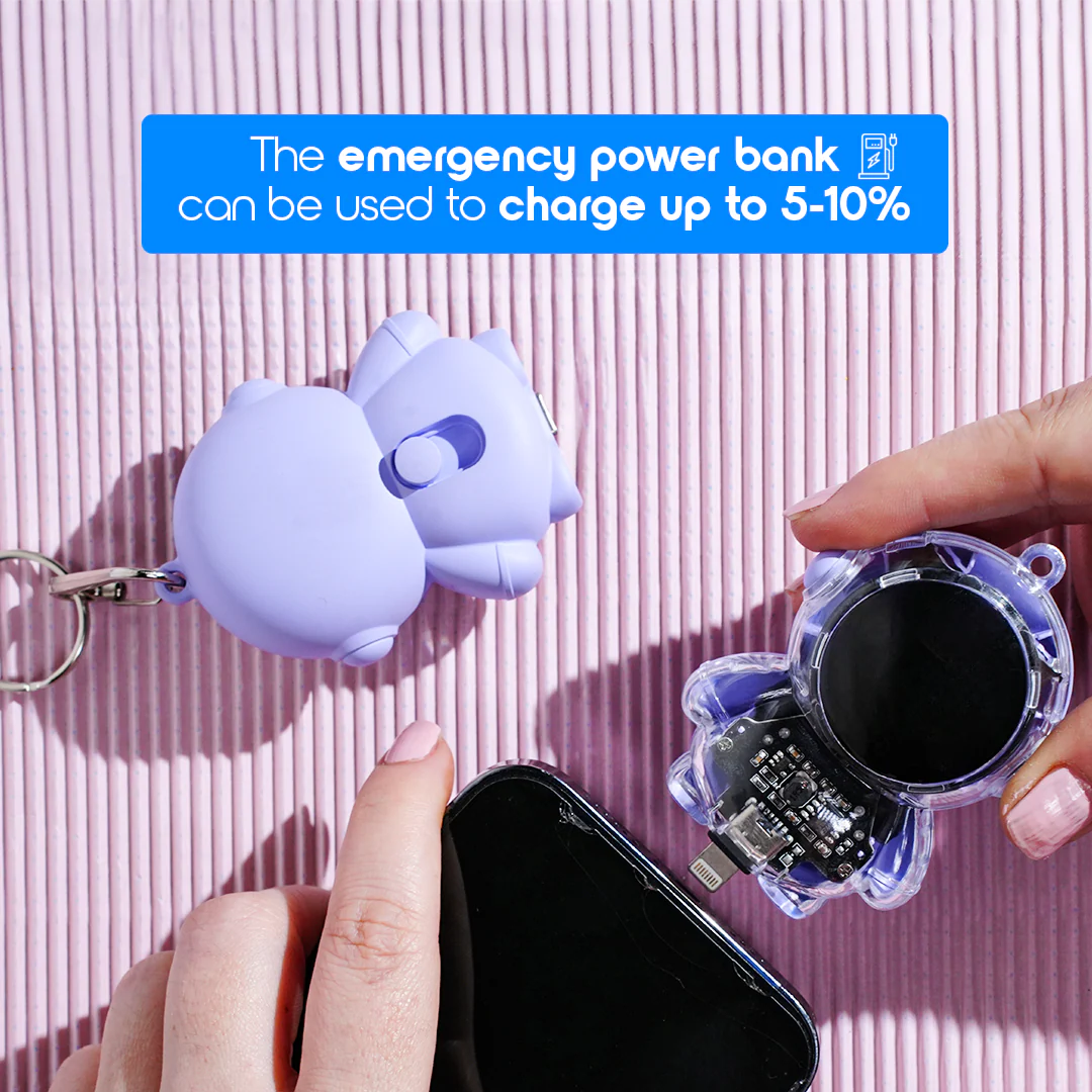 Stylish Astro Keychain with Emergency Powerbank Compact Portable and Travel Friendly