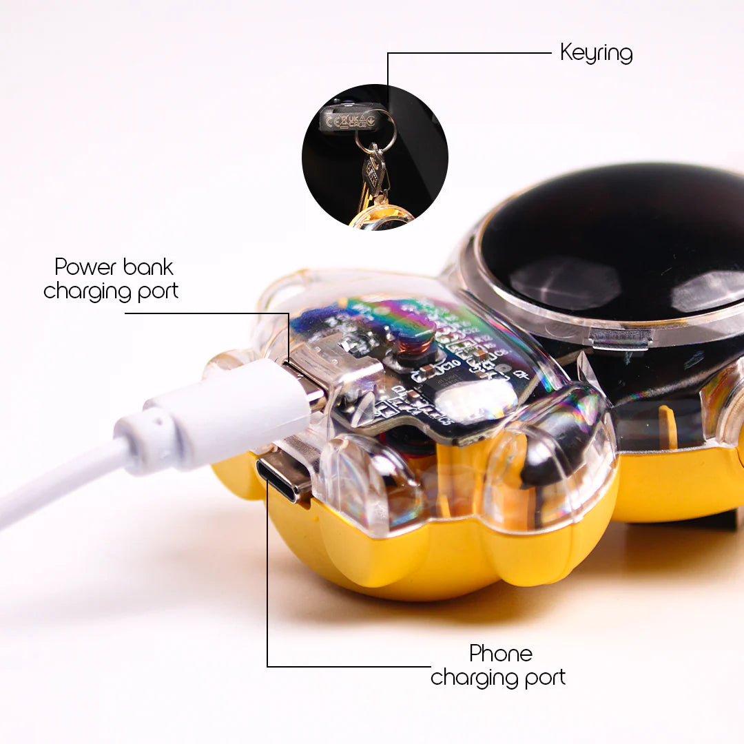 Stylish Astro Keychain with Emergency Powerbank Compact Portable and Travel Friendly