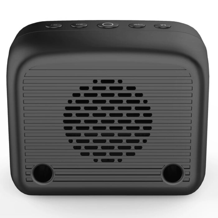 Portable Bluetooth Speaker With Built-In Alarm Clock and USB Charging Port