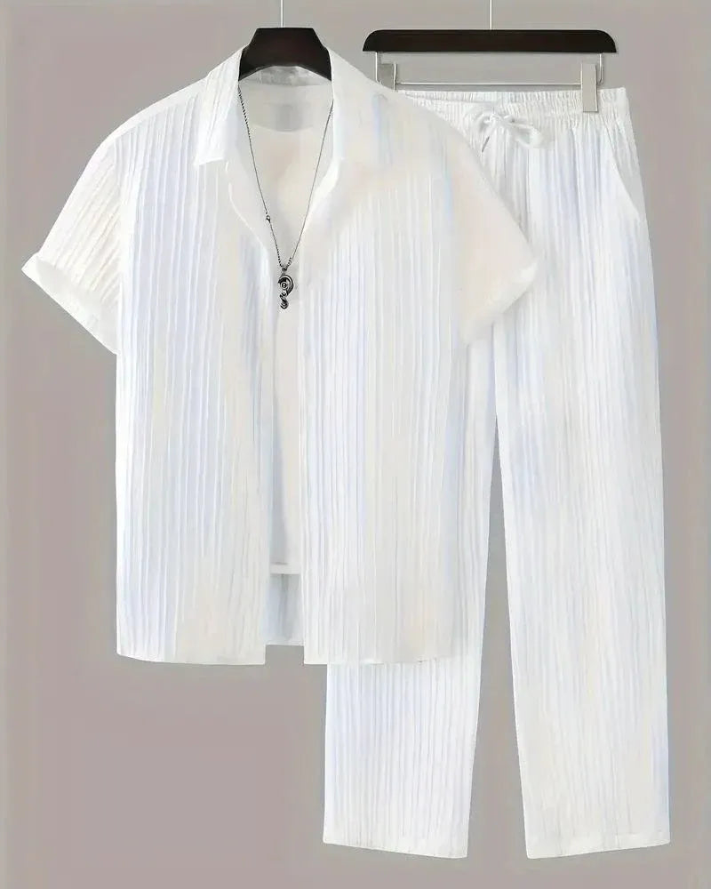 Men's Premium Lining Structured Top Bottom Set