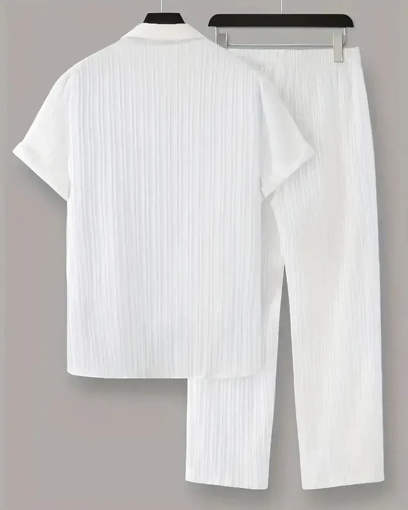 Men's Premium Lining Structured Top Bottom Set