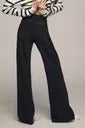 Women Flared High Rise Black Jeans
