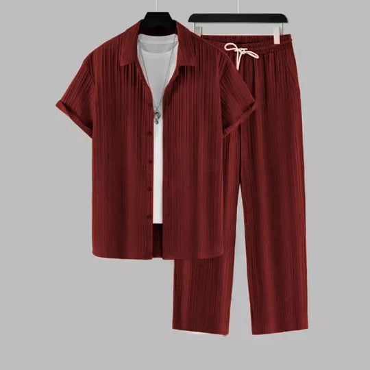 Men's Premium Lining Structured Top Bottom Set
