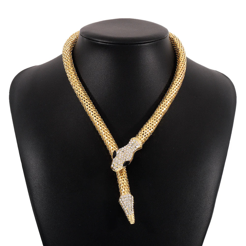 Serpenti-Inspired Fortune Necklace with Bold Snake Design