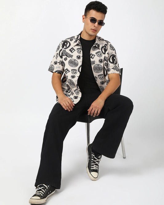 Authentic Superhero Graphic Printed Shirt for Men – Premium Casual Wear for Comic Fans, Pop Culture Lovers, and Daily Comfort