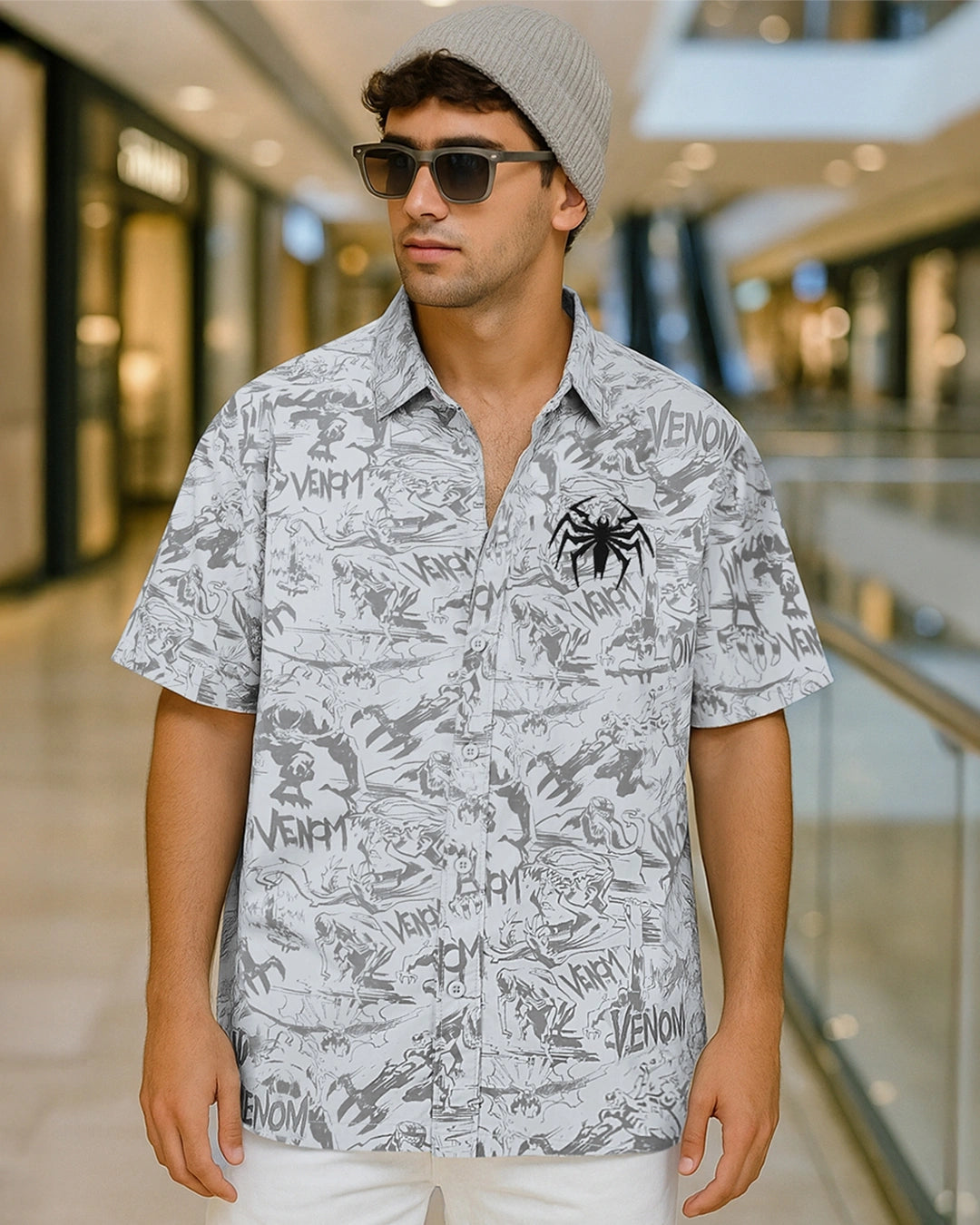 Premium Quality Superhero Casual Wear – Durable Printed Shirt for Men Who Love Comics and Pop Culture