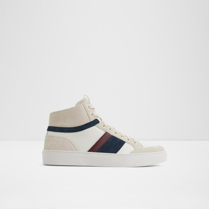 Sporty White Sneakers for Men with Retro Design and Comfortable Daily Wear Style
