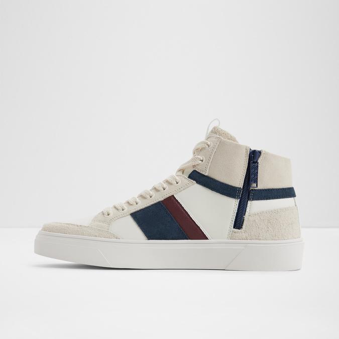 Sporty White Sneakers for Men with Retro Design and Comfortable Daily Wear Style
